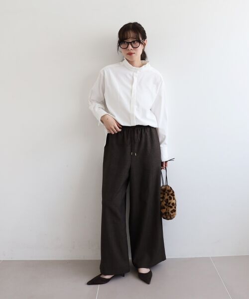 le.coeur blanc / ルクールブラン その他パンツ | グレンチェックイージーワイドパンツ | 詳細29