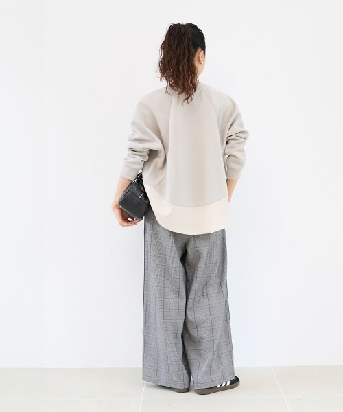 le.coeur blanc / ルクールブラン その他パンツ | グレンチェックイージーワイドパンツ | 詳細3