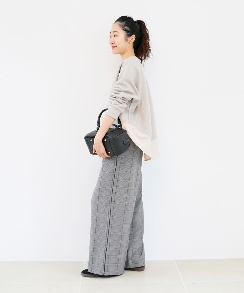 le.coeur blanc / ルクールブラン その他パンツ | グレンチェックイージーワイドパンツ | 詳細4