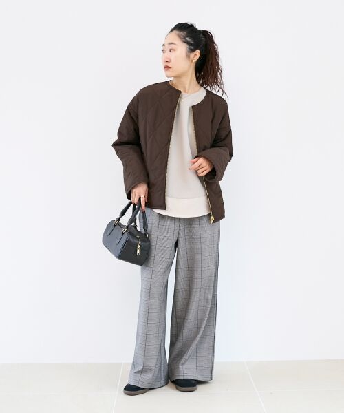 le.coeur blanc / ルクールブラン その他パンツ | グレンチェックイージーワイドパンツ | 詳細5