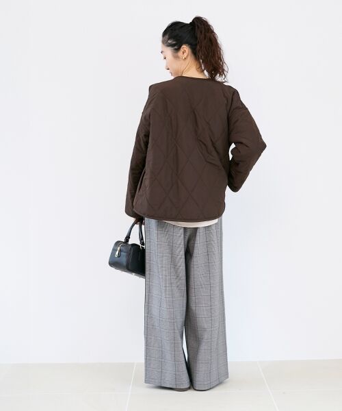 le.coeur blanc / ルクールブラン その他パンツ | グレンチェックイージーワイドパンツ | 詳細7