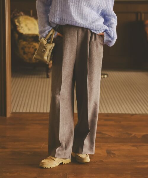 le.coeur blanc / ルクールブラン その他パンツ | ツイードライクイージーワイドパンツ | 詳細3
