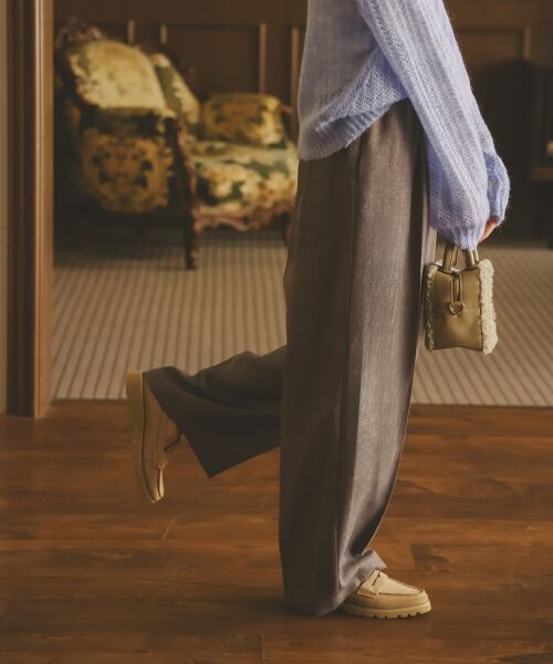 le.coeur blanc / ルクールブラン その他パンツ | ツイードライクイージーワイドパンツ | 詳細4