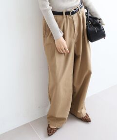 le.coeur blanc / ルクールブラン チノ・ワークパンツ | タックカーブチノパンツ