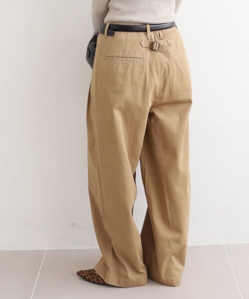 le.coeur blanc / ルクールブラン チノ・ワークパンツ | タックカーブチノパンツ | 詳細21