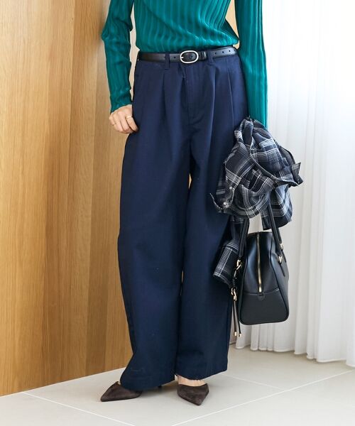 le.coeur blanc / ルクールブラン チノ・ワークパンツ | タックカーブチノパンツ | 詳細24