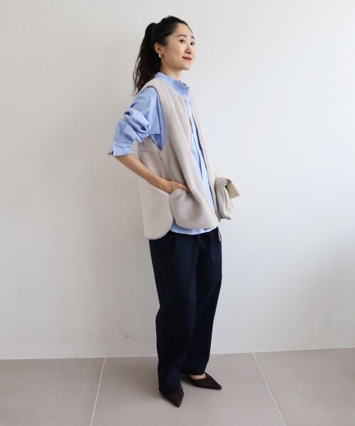 le.coeur blanc / ルクールブラン チノ・ワークパンツ | タックカーブチノパンツ | 詳細26