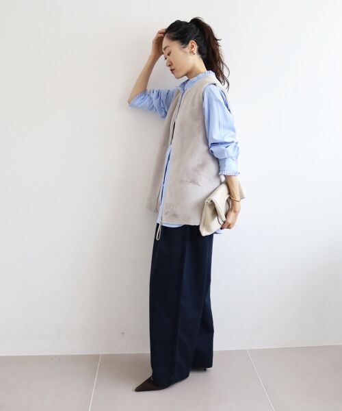 le.coeur blanc / ルクールブラン チノ・ワークパンツ | タックカーブチノパンツ | 詳細28