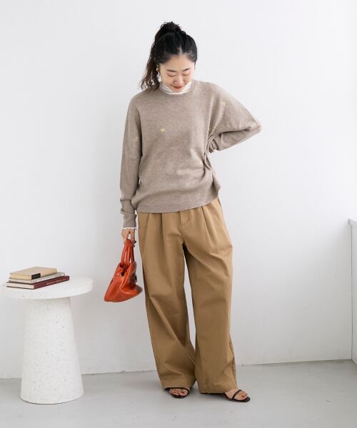 le.coeur blanc / ルクールブラン チノ・ワークパンツ | タックカーブチノパンツ | 詳細9