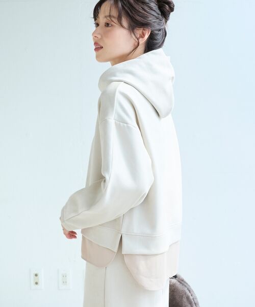 le.coeur blanc / ルクールブラン ロング・マキシ丈ワンピース | レイヤードライクパーカー×スカートセット | 詳細10