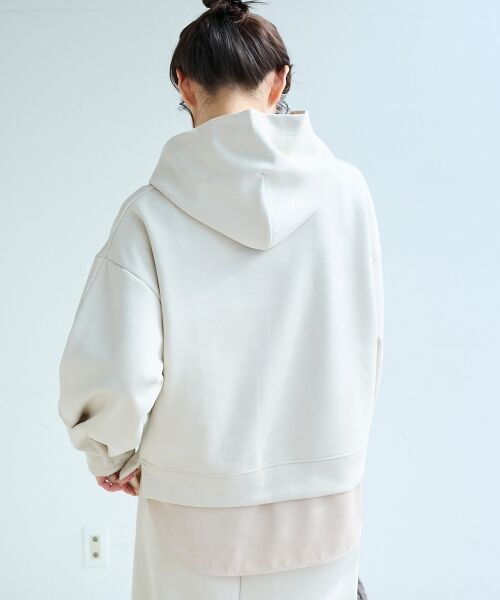 le.coeur blanc / ルクールブラン ロング・マキシ丈ワンピース | レイヤードライクパーカー×スカートセット | 詳細11