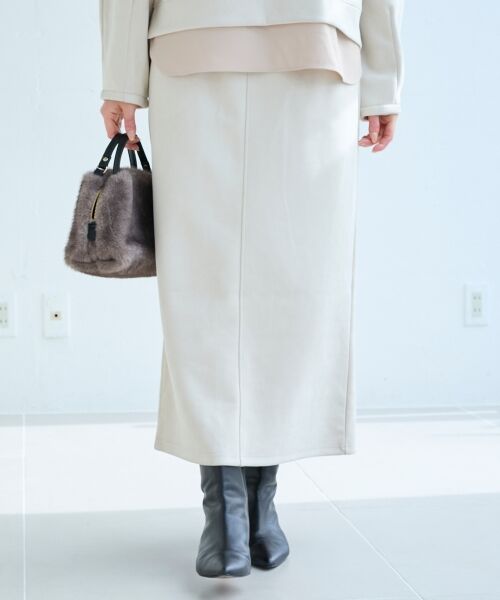le.coeur blanc / ルクールブラン ロング・マキシ丈ワンピース | レイヤードライクパーカー×スカートセット | 詳細13