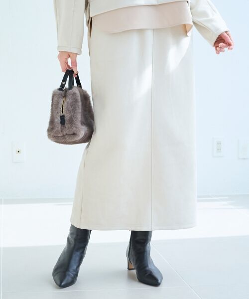 le.coeur blanc / ルクールブラン ロング・マキシ丈ワンピース | レイヤードライクパーカー×スカートセット | 詳細14