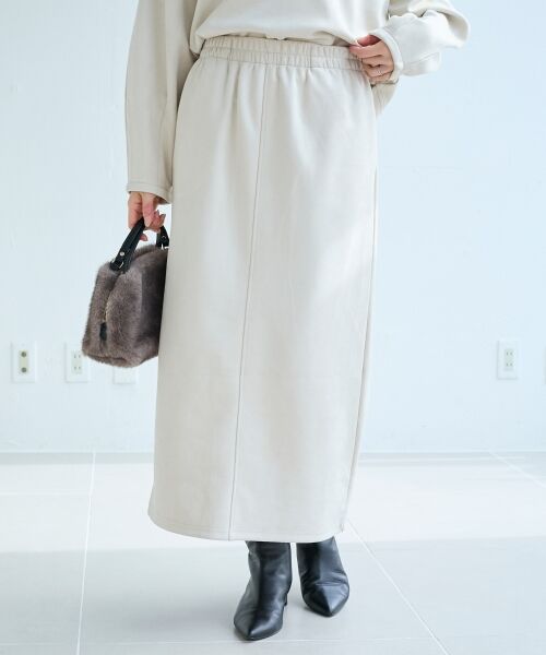 le.coeur blanc / ルクールブラン ロング・マキシ丈ワンピース | レイヤードライクパーカー×スカートセット | 詳細17