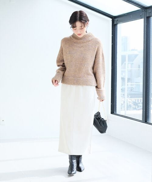 le.coeur blanc / ルクールブラン ロング・マキシ丈ワンピース | レイヤードライクパーカー×スカートセット | 詳細20