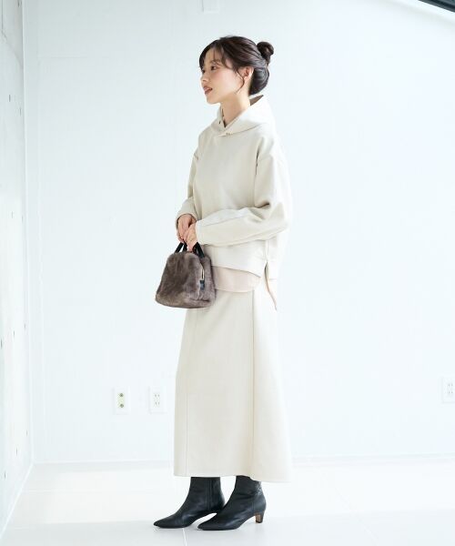 le.coeur blanc / ルクールブラン ロング・マキシ丈ワンピース | レイヤードライクパーカー×スカートセット | 詳細3