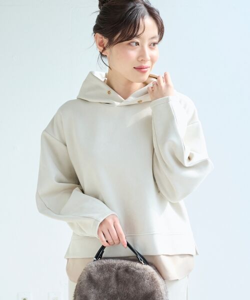 le.coeur blanc / ルクールブラン ロング・マキシ丈ワンピース | レイヤードライクパーカー×スカートセット | 詳細7