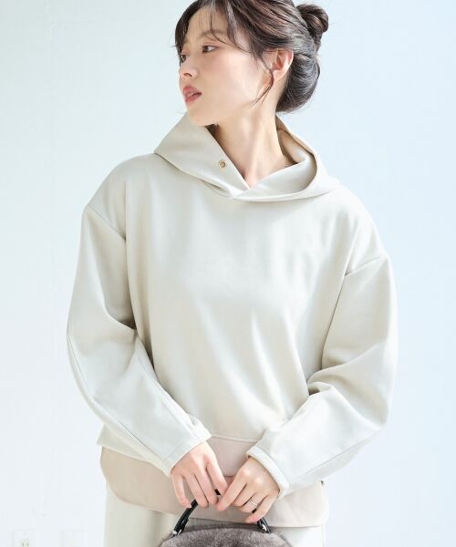 le.coeur blanc / ルクールブラン ロング・マキシ丈ワンピース | レイヤードライクパーカー×スカートセット | 詳細8