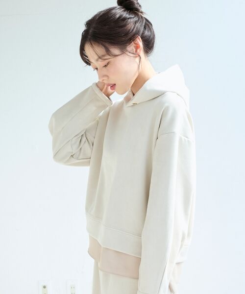 le.coeur blanc / ルクールブラン ロング・マキシ丈ワンピース | レイヤードライクパーカー×スカートセット | 詳細9