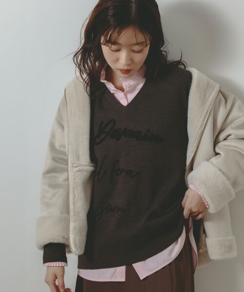 le.coeur blanc / ルクールブラン その他アウター | フェイクムートンファーコート | 詳細13