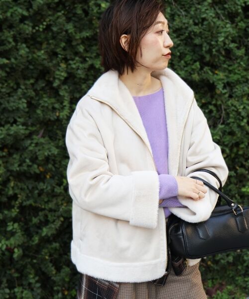 le.coeur blanc / ルクールブラン その他アウター | フェイクムートンファーコート | 詳細17