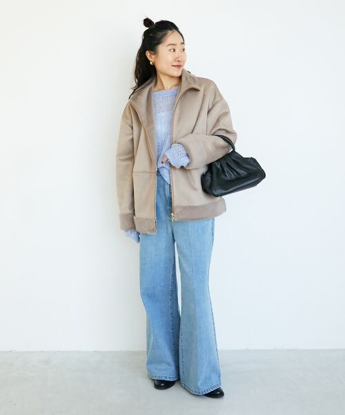 le.coeur blanc / ルクールブラン その他アウター | フェイクムートンファーコート | 詳細2