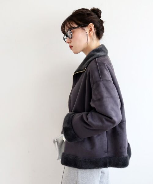 le.coeur blanc / ルクールブラン その他アウター | フェイクムートンファーコート | 詳細26