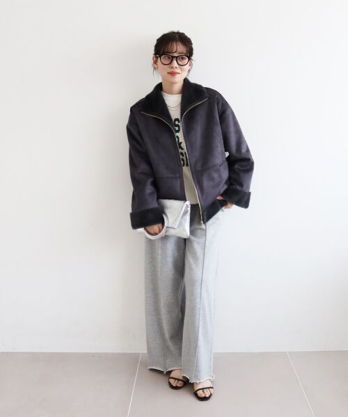 le.coeur blanc / ルクールブラン その他アウター | フェイクムートンファーコート | 詳細28