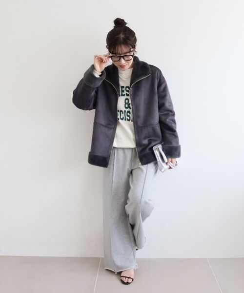 le.coeur blanc / ルクールブラン その他アウター | フェイクムートンファーコート | 詳細29