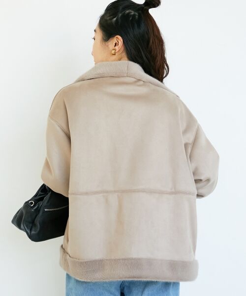 le.coeur blanc / ルクールブラン その他アウター | フェイクムートンファーコート | 詳細6