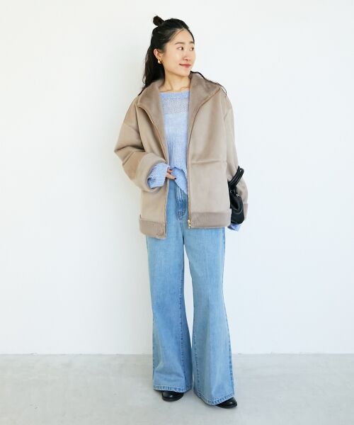 le.coeur blanc / ルクールブラン その他アウター | フェイクムートンファーコート | 詳細7