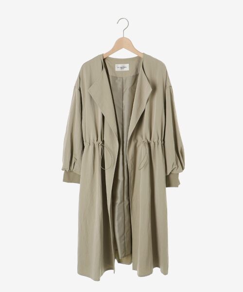 le.coeur blanc / ルクールブラン その他アウター | ドロストノーカラーロングコート | 詳細1