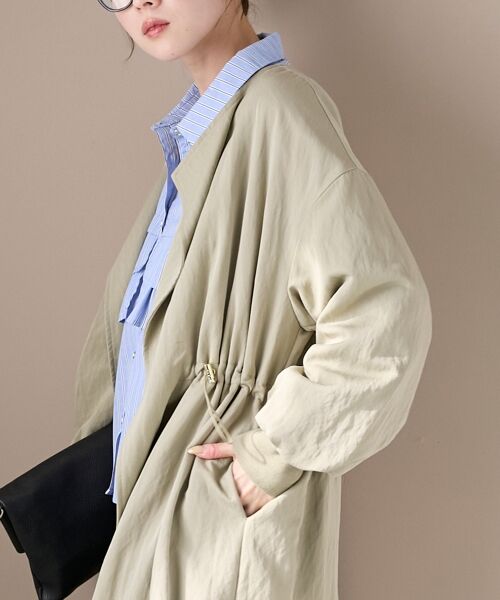 le.coeur blanc / ルクールブラン その他アウター | ドロストノーカラーロングコート | 詳細10