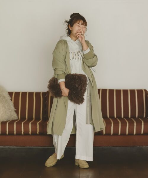 le.coeur blanc / ルクールブラン その他アウター | ドロストノーカラーロングコート | 詳細19