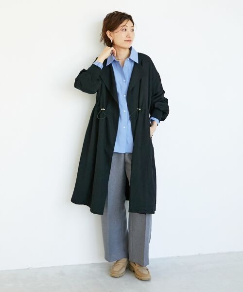 le.coeur blanc / ルクールブラン その他アウター | ドロストノーカラーロングコート | 詳細24