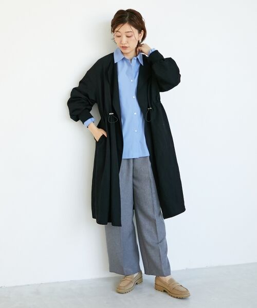 le.coeur blanc / ルクールブラン その他アウター | ドロストノーカラーロングコート | 詳細27