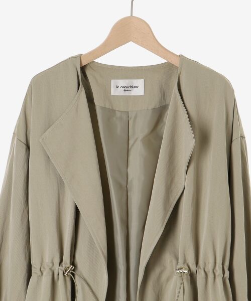 le.coeur blanc / ルクールブラン その他アウター | ドロストノーカラーロングコート | 詳細29