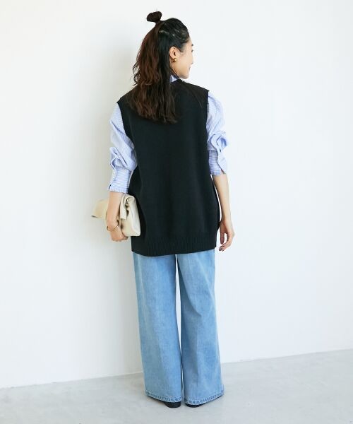 le.coeur blanc / ルクールブラン ベスト | TORRAZZO DONNA 別注ファーポケットベスト | 詳細10