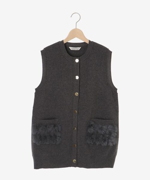 le.coeur blanc / ルクールブラン ベスト | TORRAZZO DONNA 別注ファーポケットベスト | 詳細18