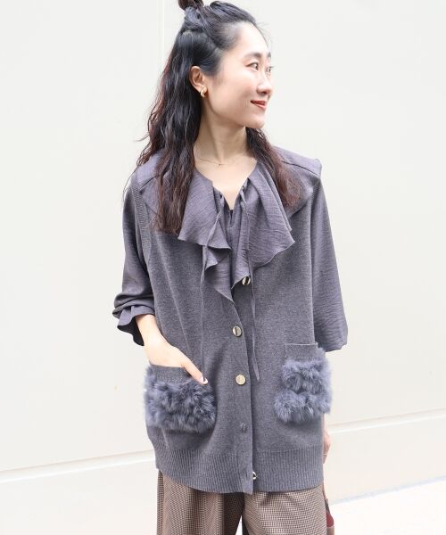 le.coeur blanc / ルクールブラン ベスト | TORRAZZO DONNA 別注ファーポケットベスト | 詳細19