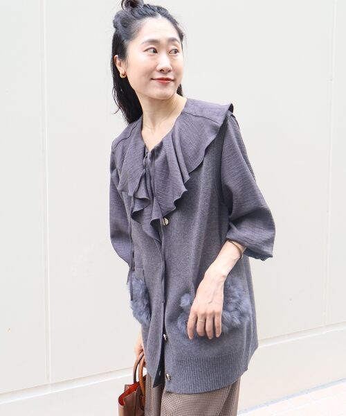 le.coeur blanc / ルクールブラン ベスト | TORRAZZO DONNA 別注ファーポケットベスト | 詳細22