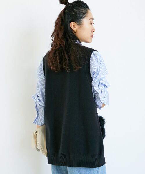 le.coeur blanc / ルクールブラン ベスト | TORRAZZO DONNA 別注ファーポケットベスト | 詳細4