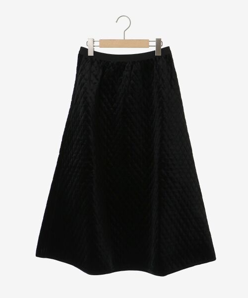 le.coeur blanc / ルクールブラン ロング・マキシ丈スカート | TORRAZZO DONNAキルトベロアスカート | 詳細1