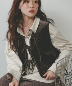 le.coeur blanc / ルクールブラン その他アウター | TORRAZZO DONNAキルトベロアジャケット