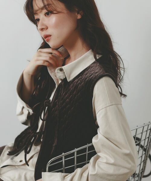 le.coeur blanc / ルクールブラン その他アウター | TORRAZZO DONNAキルトベロアジャケット | 詳細16