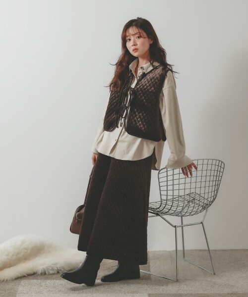 le.coeur blanc / ルクールブラン その他アウター | TORRAZZO DONNAキルトベロアジャケット | 詳細18