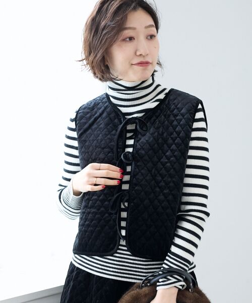 le.coeur blanc / ルクールブラン その他アウター | TORRAZZO DONNAキルトベロアジャケット | 詳細3