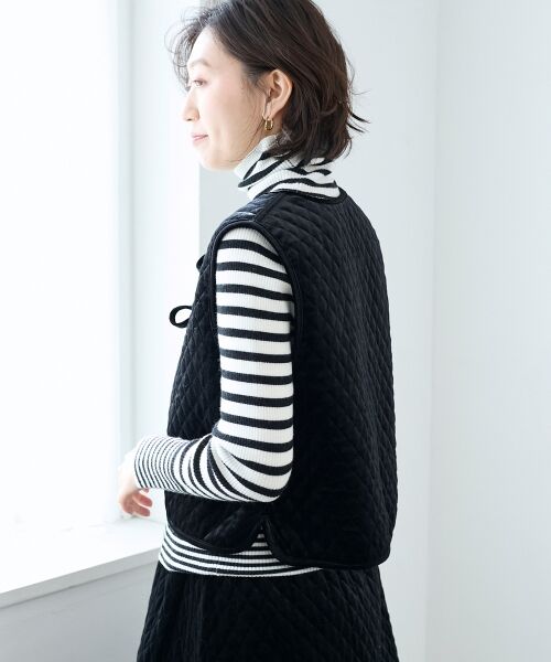 le.coeur blanc / ルクールブラン その他アウター | TORRAZZO DONNAキルトベロアジャケット | 詳細4