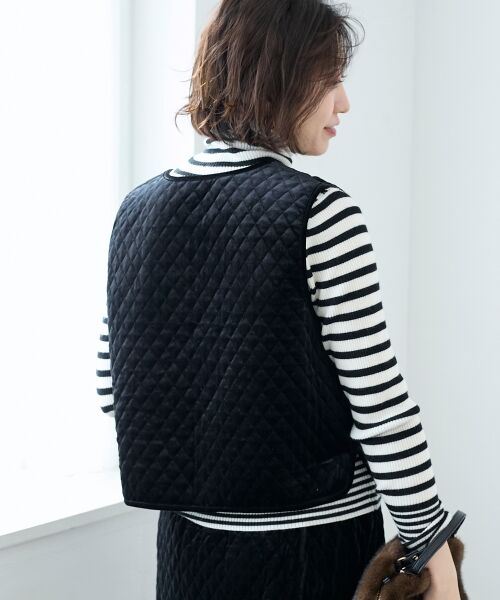 le.coeur blanc / ルクールブラン その他アウター | TORRAZZO DONNAキルトベロアジャケット | 詳細5