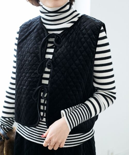 le.coeur blanc / ルクールブラン その他アウター | TORRAZZO DONNAキルトベロアジャケット | 詳細6